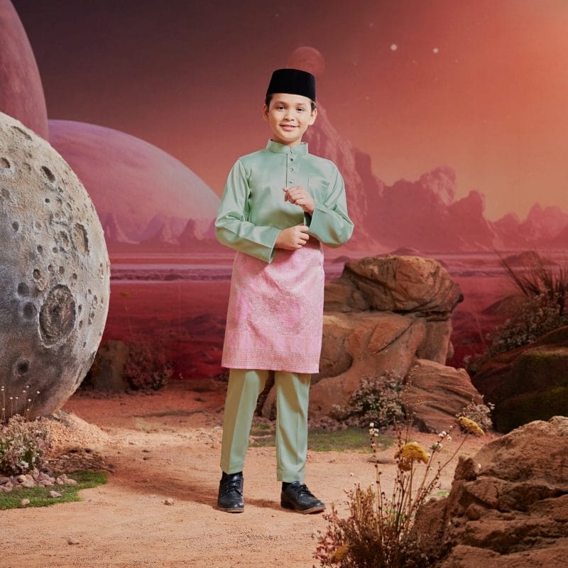 Baju Melayu Kids - Pistachio
