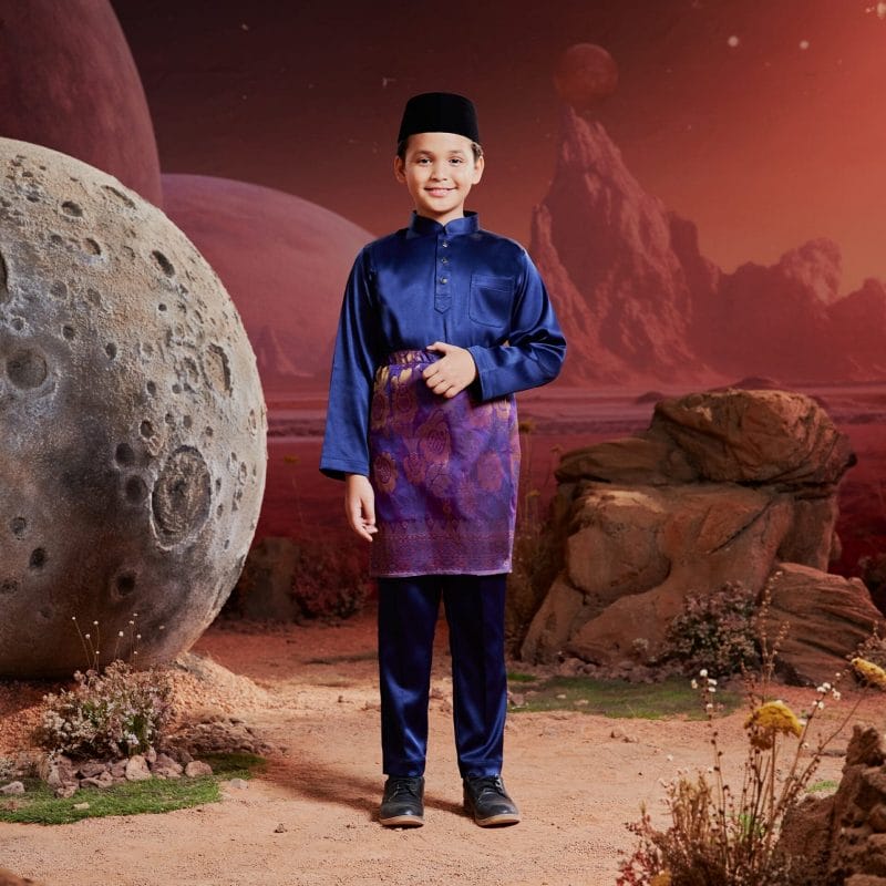 Baju Melayu Kids - Midnight Blue