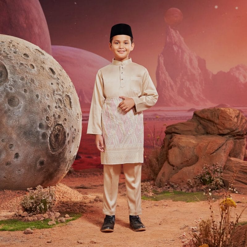 Baju Melayu Kids - Khaki