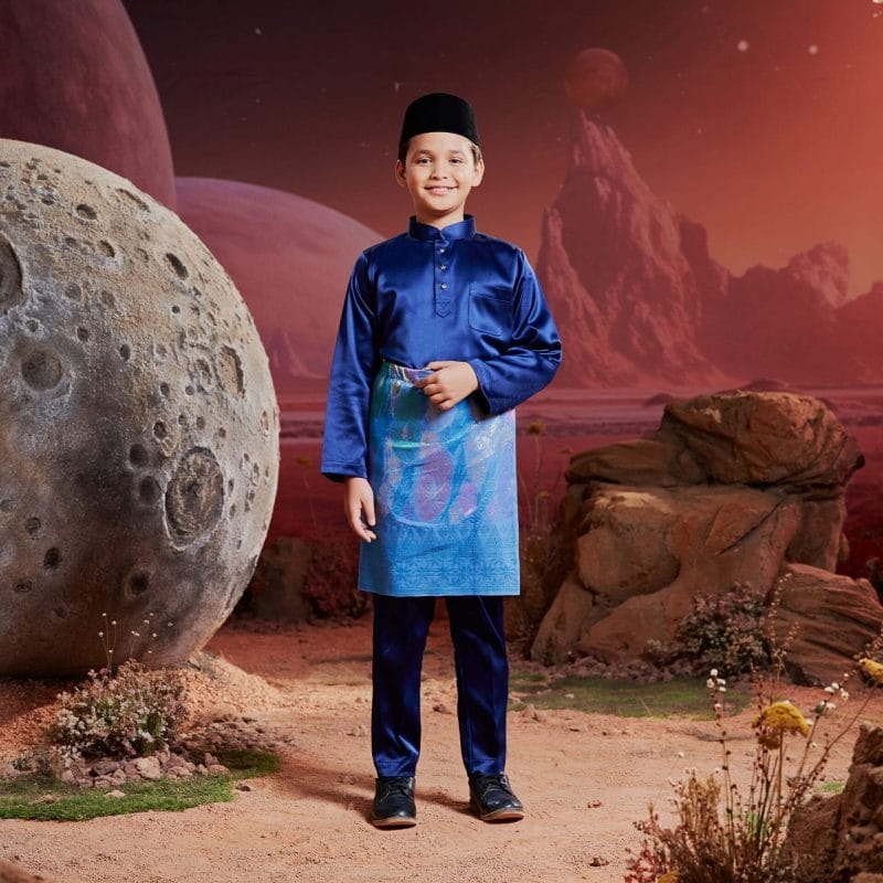 Baju Melayu Kids - Navy Blue