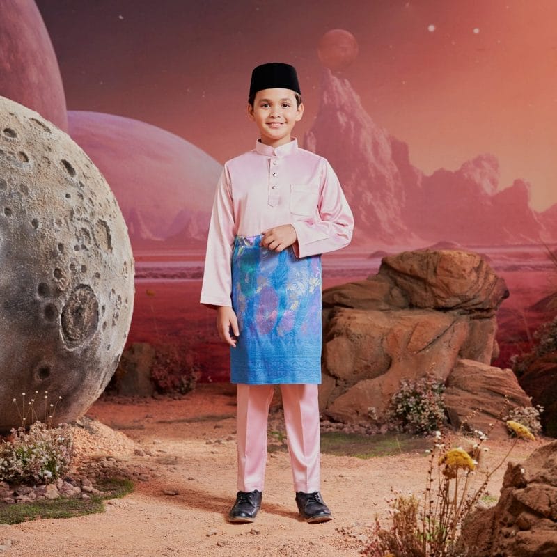 Baju Melayu Kids - Blush Pink