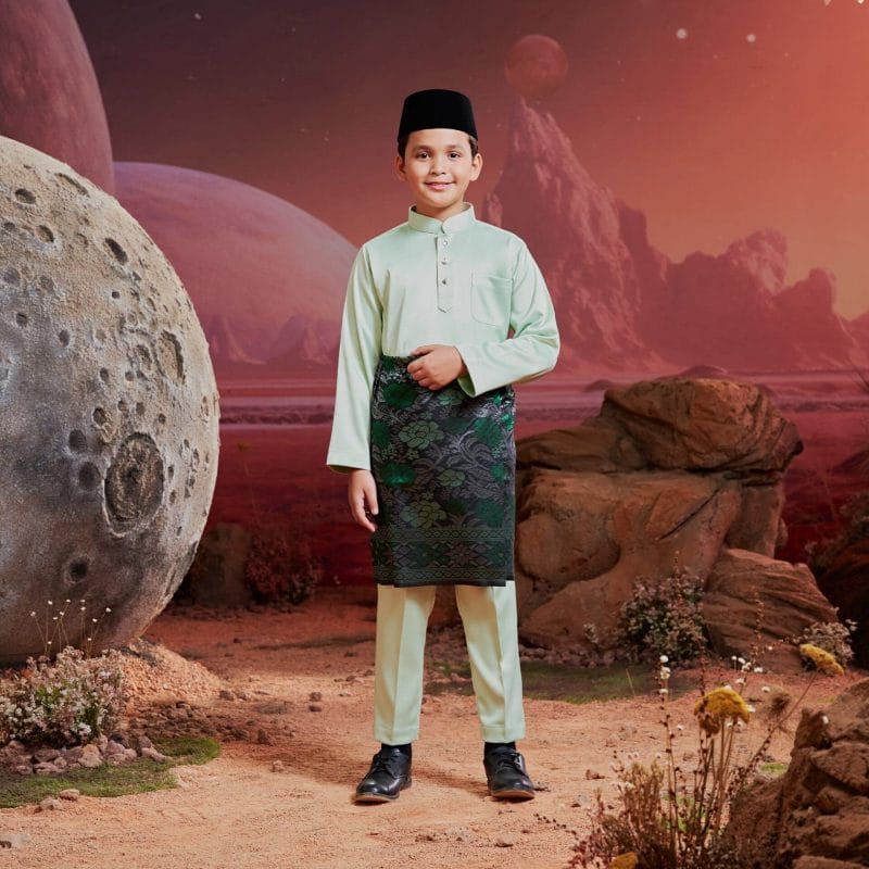 Baju Melayu Kids - Honeydew