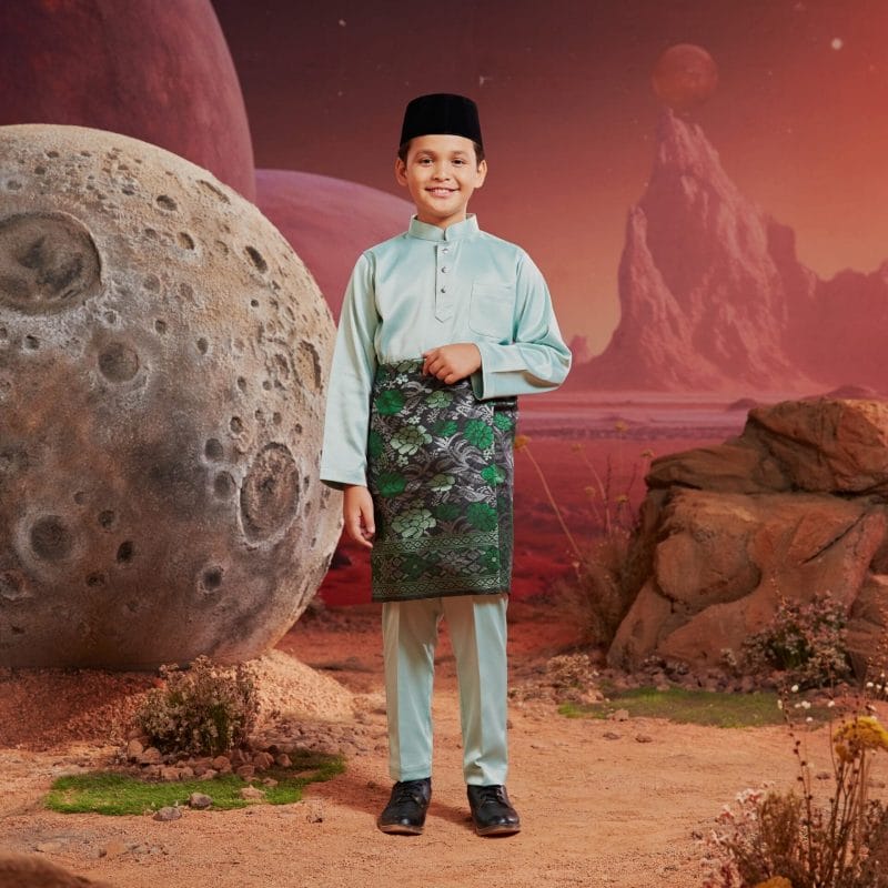 Baju Melayu Kids -Pastel Green