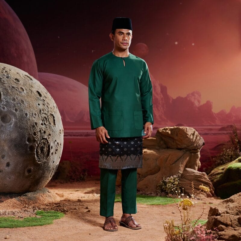 Baju Melayu Teluk Belanga - Emerald Green