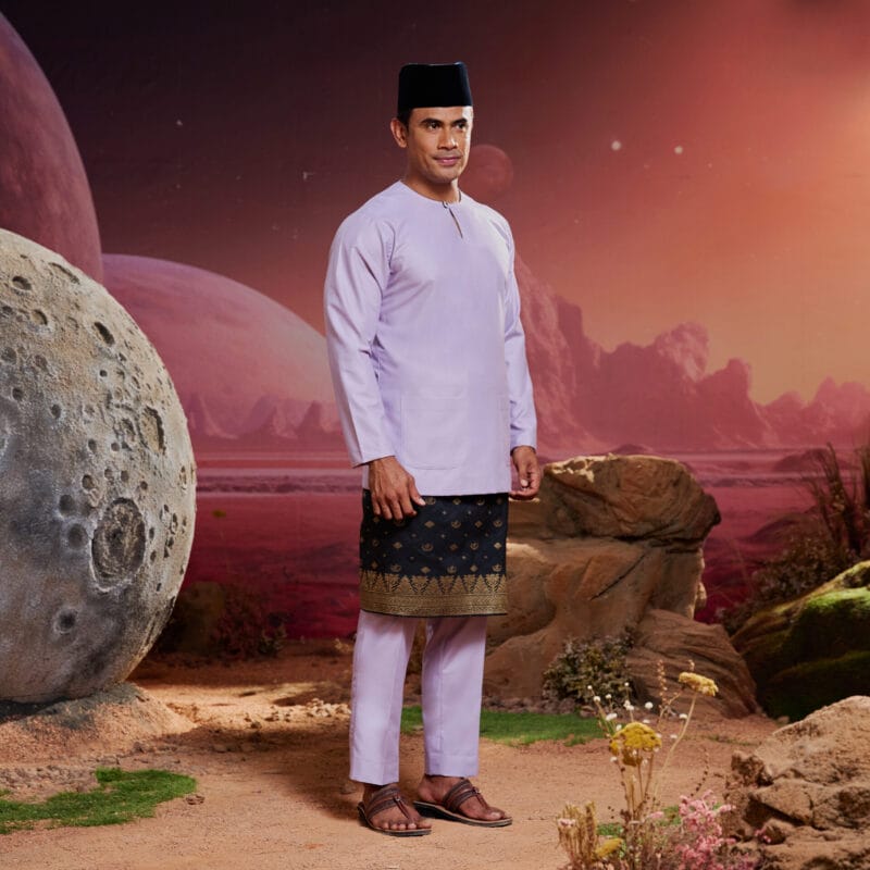 Baju Melayu Teluk Belanga - Lilac