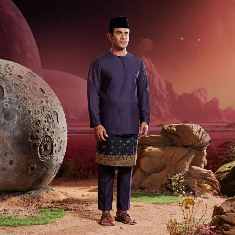 Baju Melayu Teluk Belanga - Purple Plum