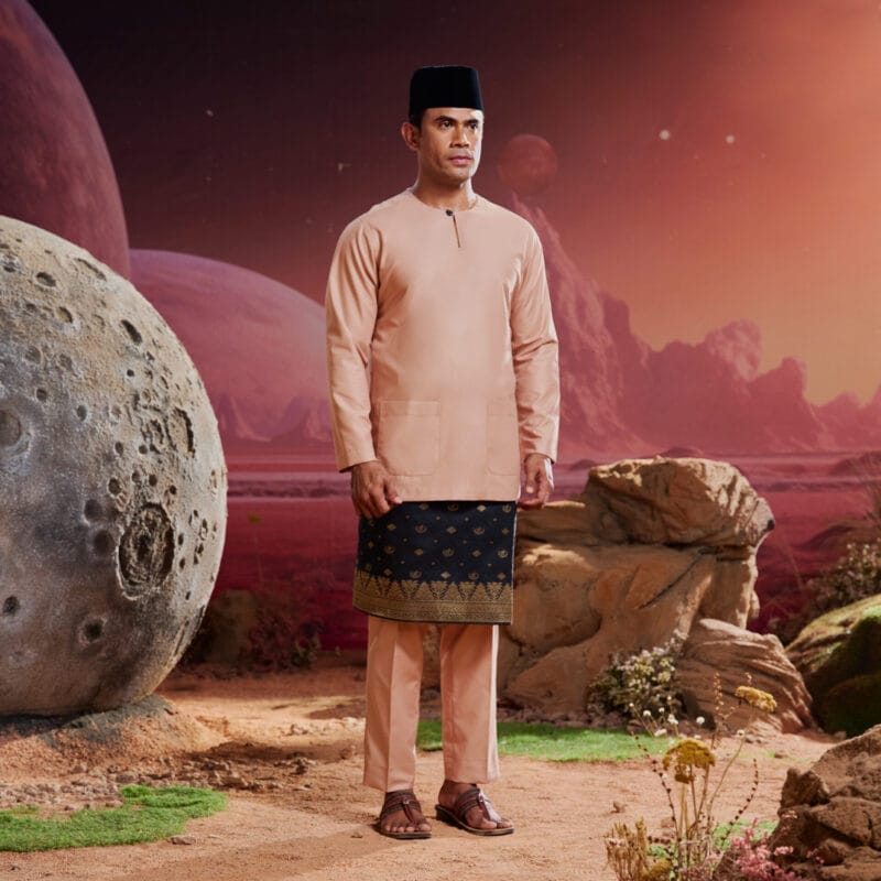 Baju Melayu Teluk Belanga - Rose Gold